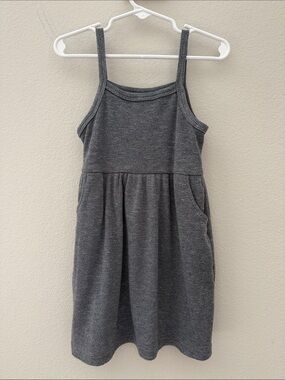 Little Bipsy Charcoal Ribbed Tank Dress Toddler 3-4T